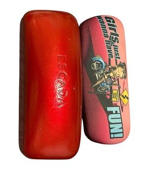 Set of 2 Sunglass Cases Escada / Betty Boop Biker